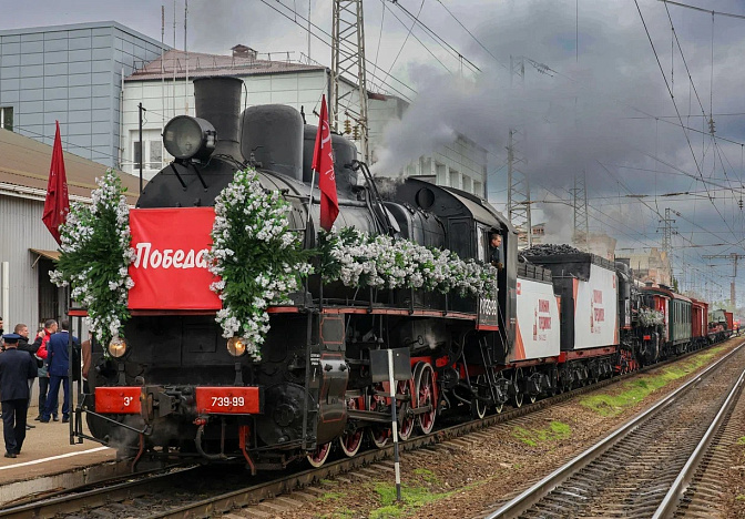 Ретропоезд «Победа» прибыл в Тихорецк