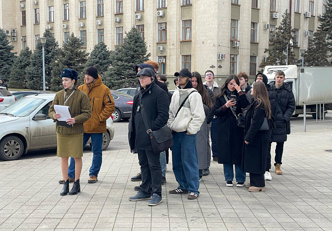 Иммерсивную экскурсию «Путь к Победе» провели для студентов в Краснодаре