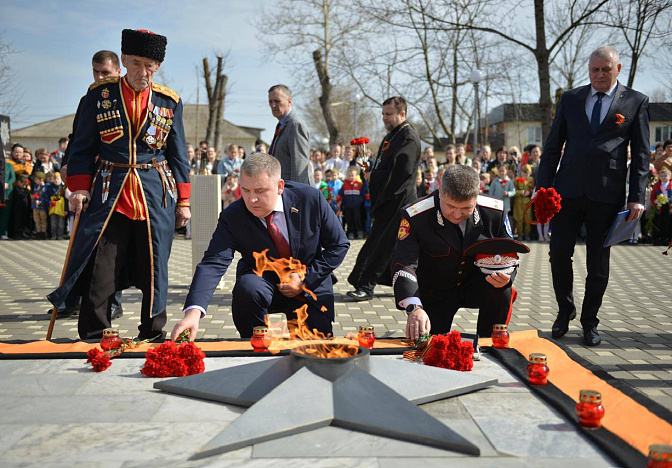Вечный Огонь теперь будет гореть постоянно в станице Нововеличковской